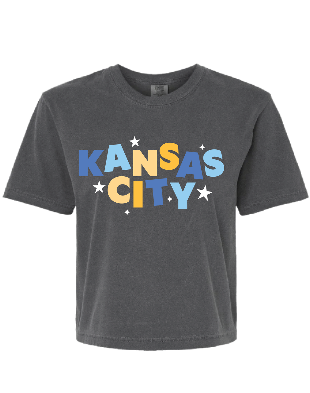 Kansas City Stars Slightly Cropped Tee in Blue