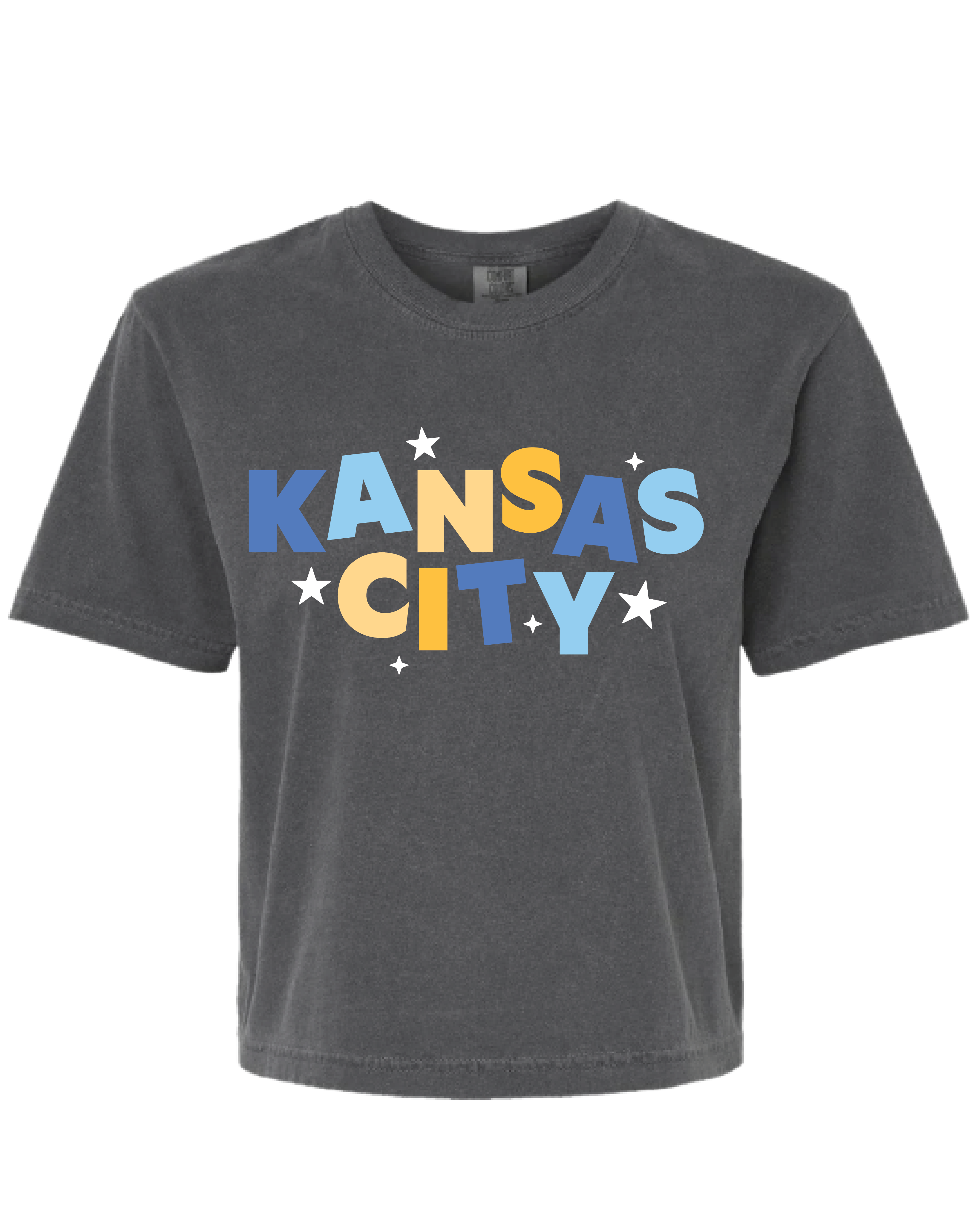 Kansas City Stars Slightly Cropped Tee in Blue