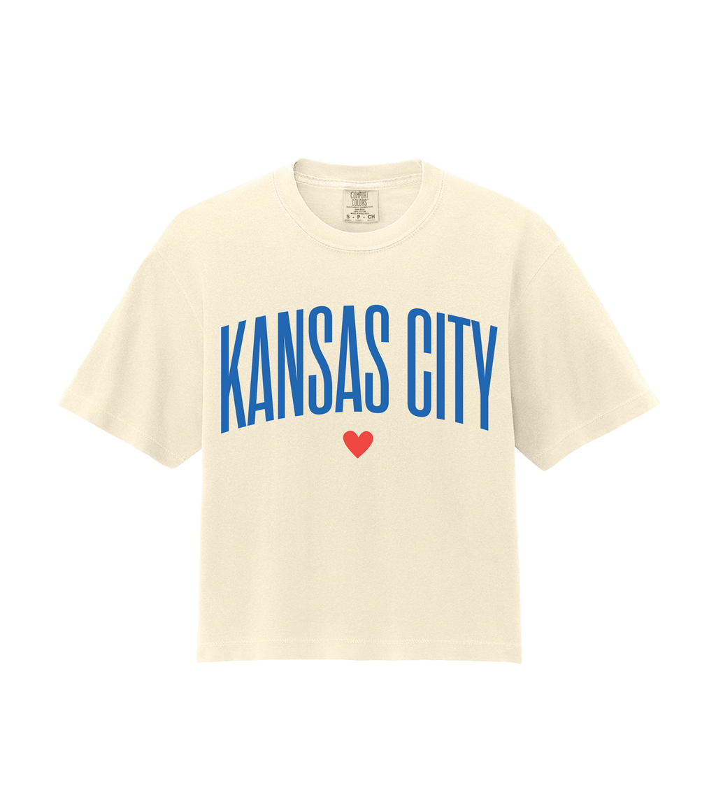 Kansas City Heart Slightly Cropped Tee