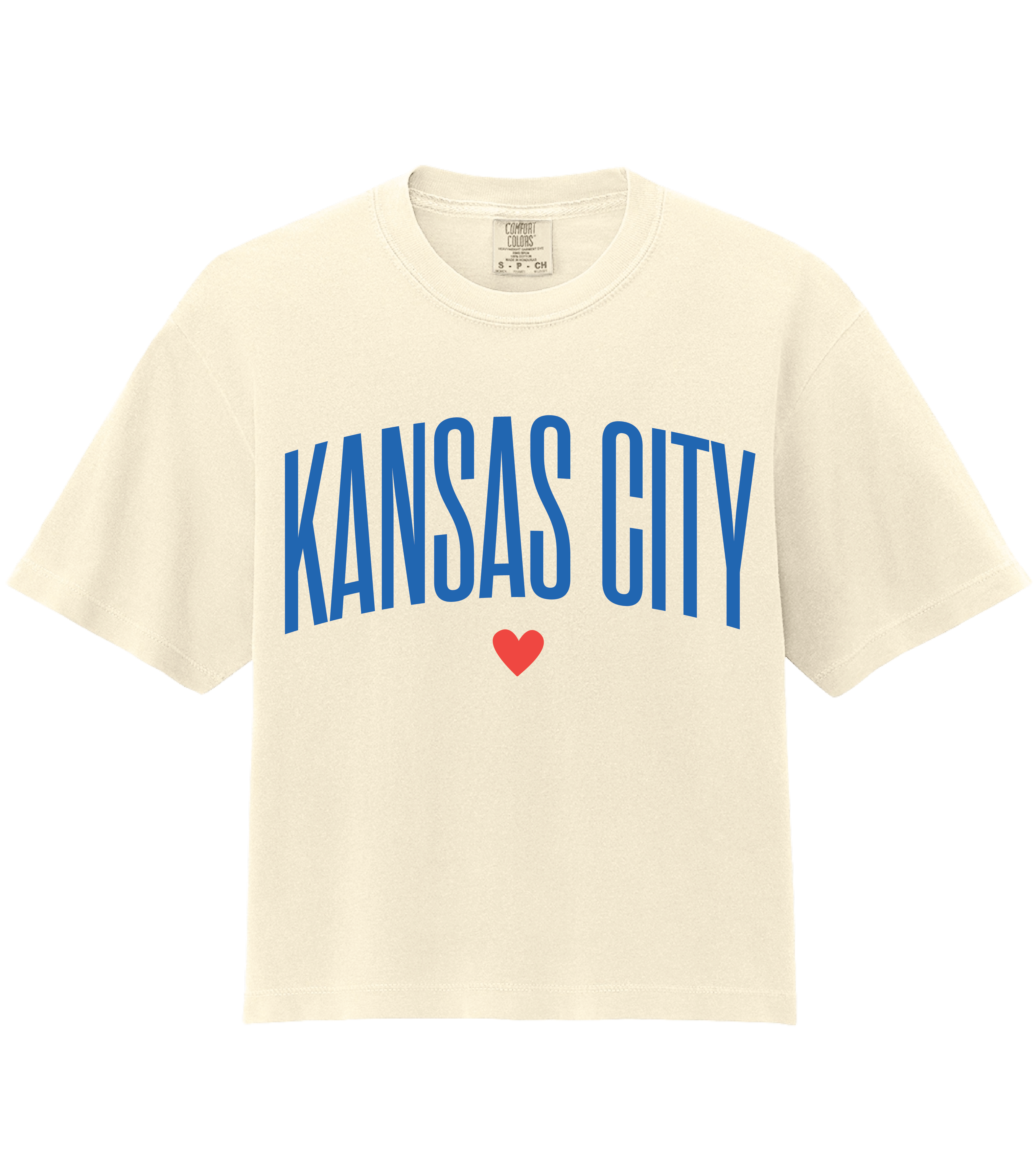 Kansas City Heart Slightly Cropped Tee