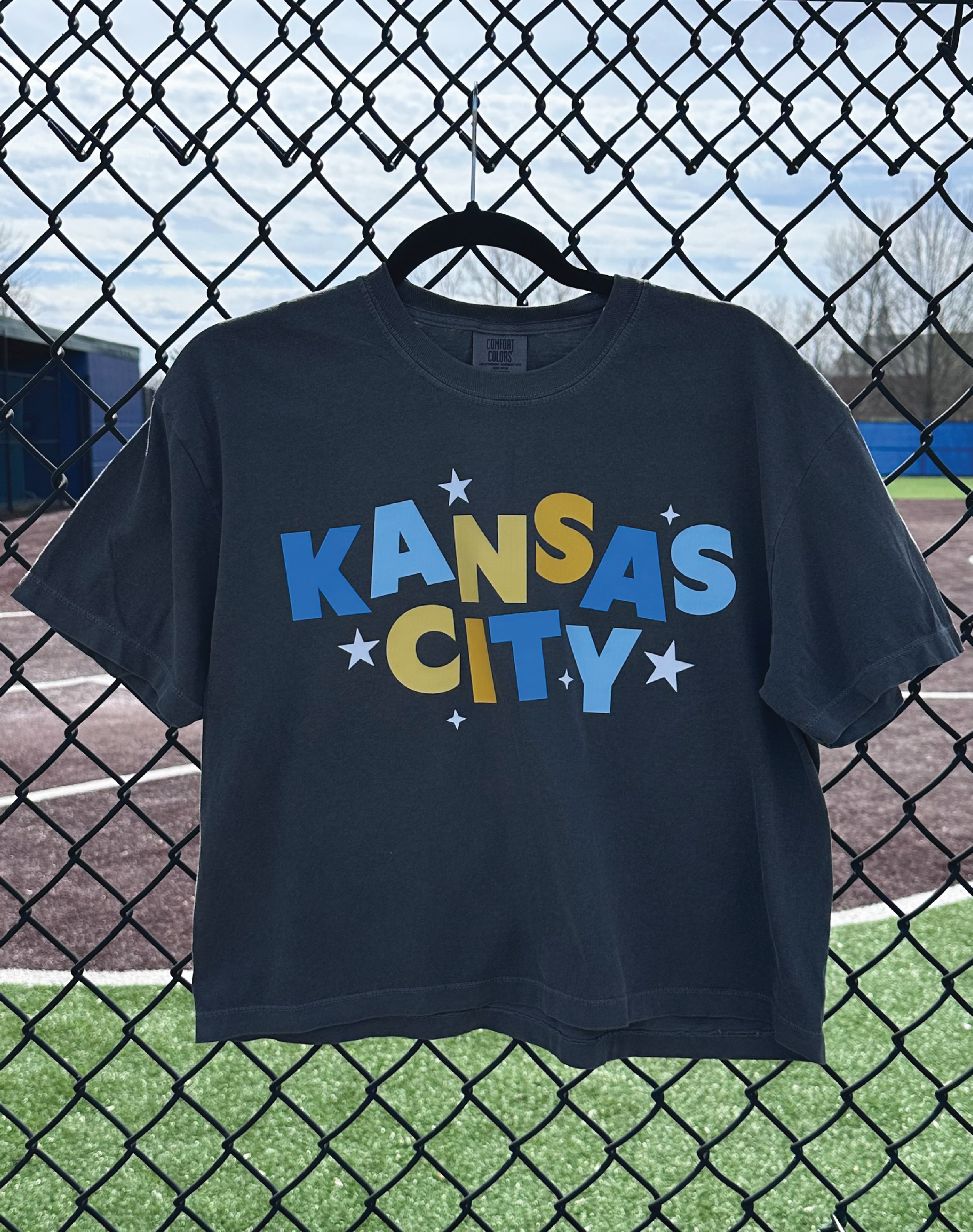 Kansas City Stars Slightly Cropped Tee in Blue
