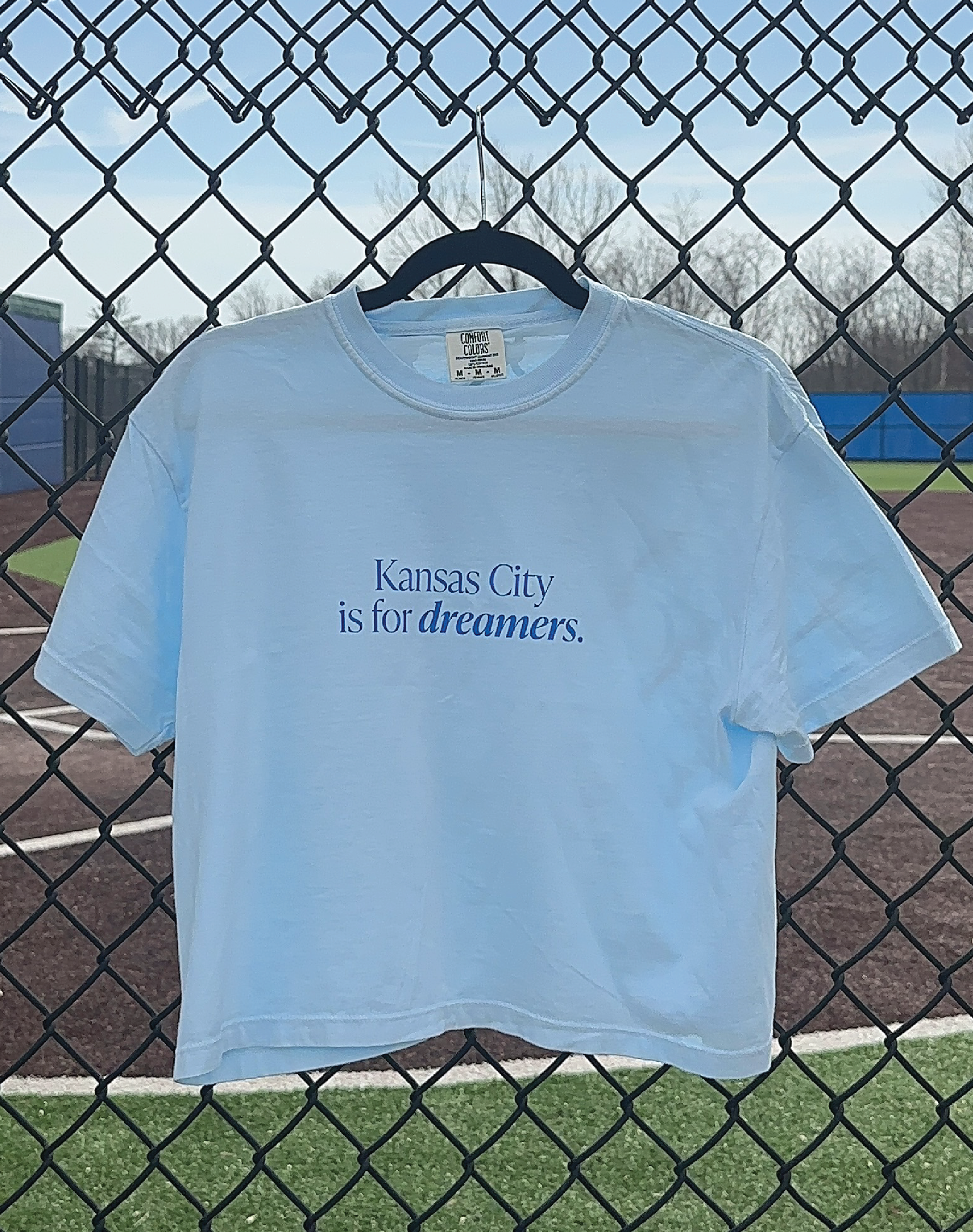 KC Dreamers Slightly Cropped Tee in Blue