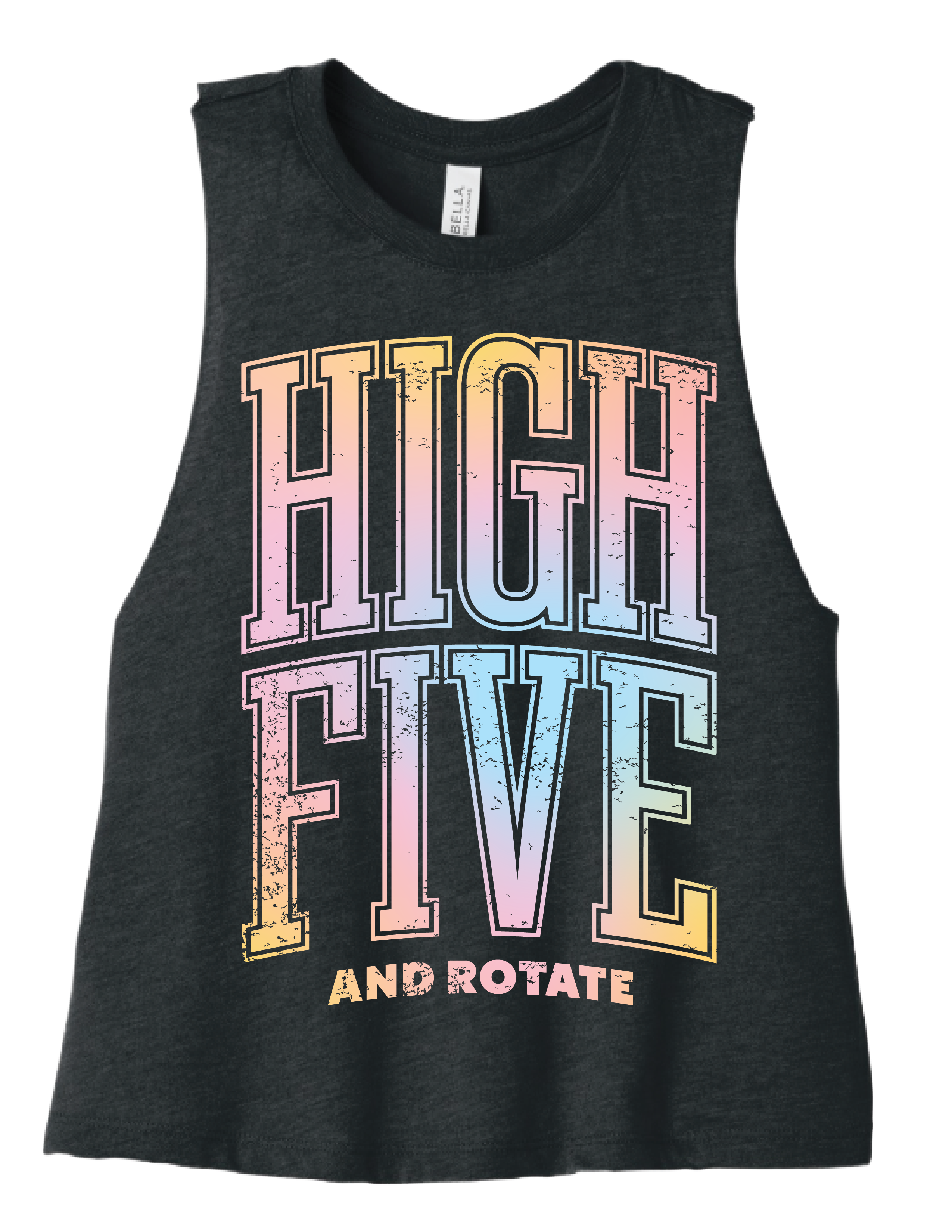 High Five & Rotate Cropped Tank
