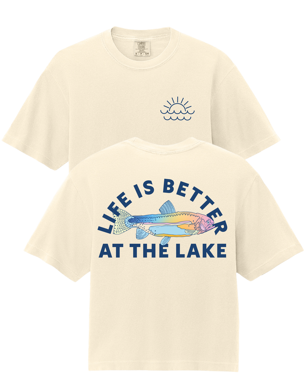 Life Is Better At The Lake Slightly Cropped Tee