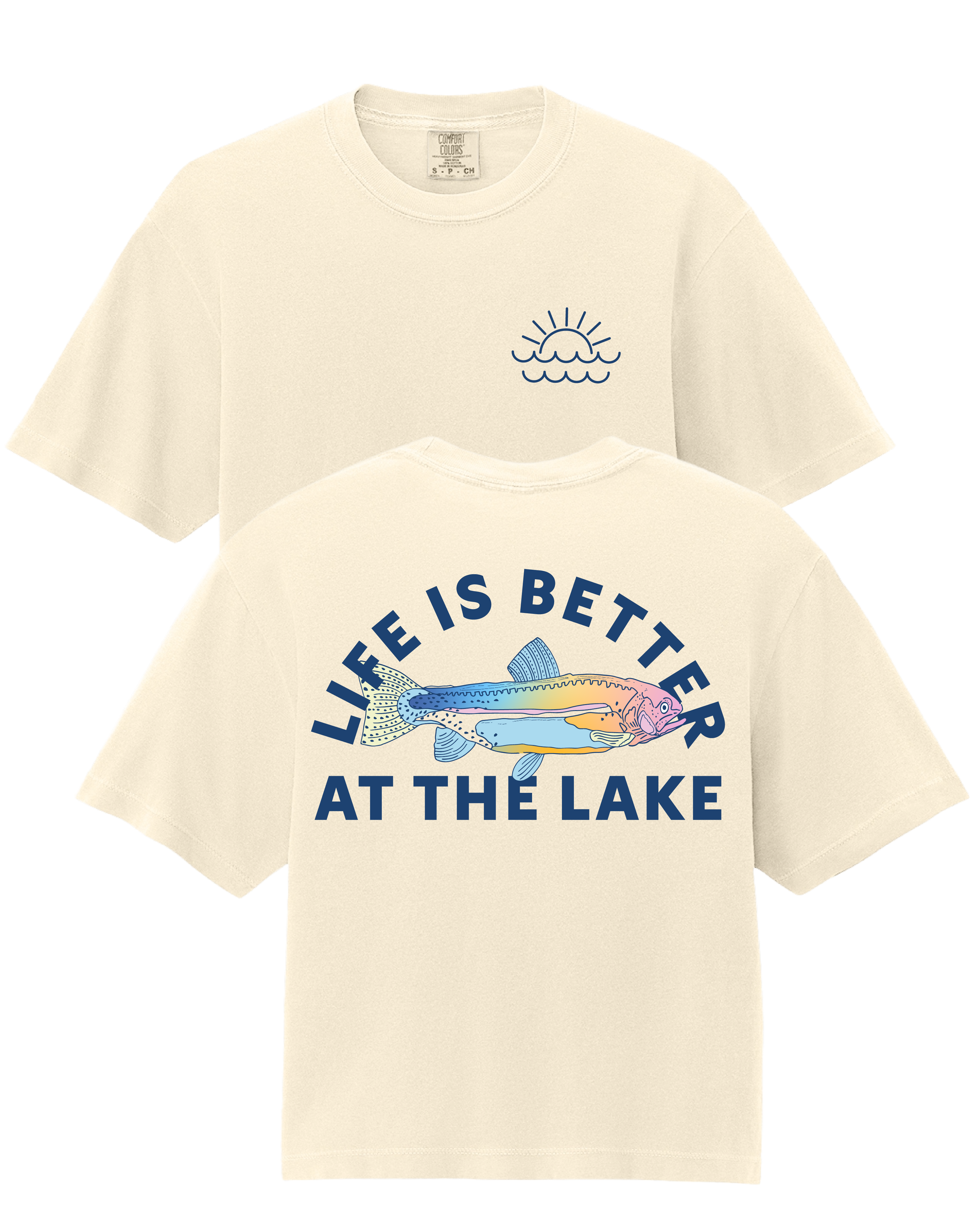 Life Is Better At The Lake Slightly Cropped Tee