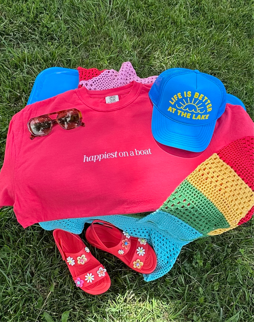Happiest On A Boat Tee