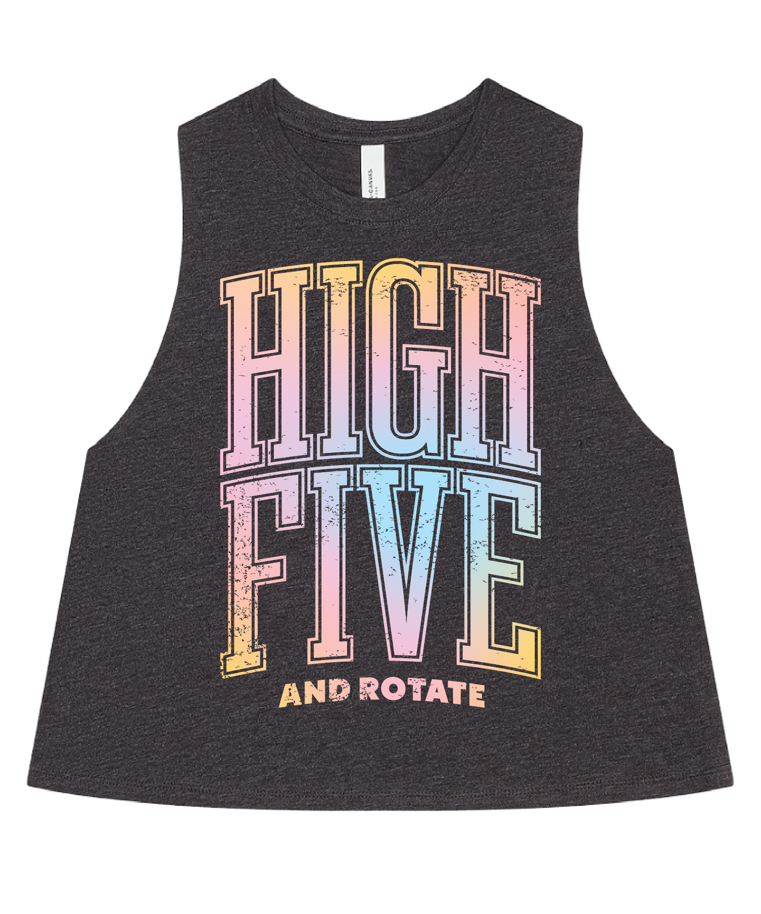 High Five & Rotate Cropped Tank