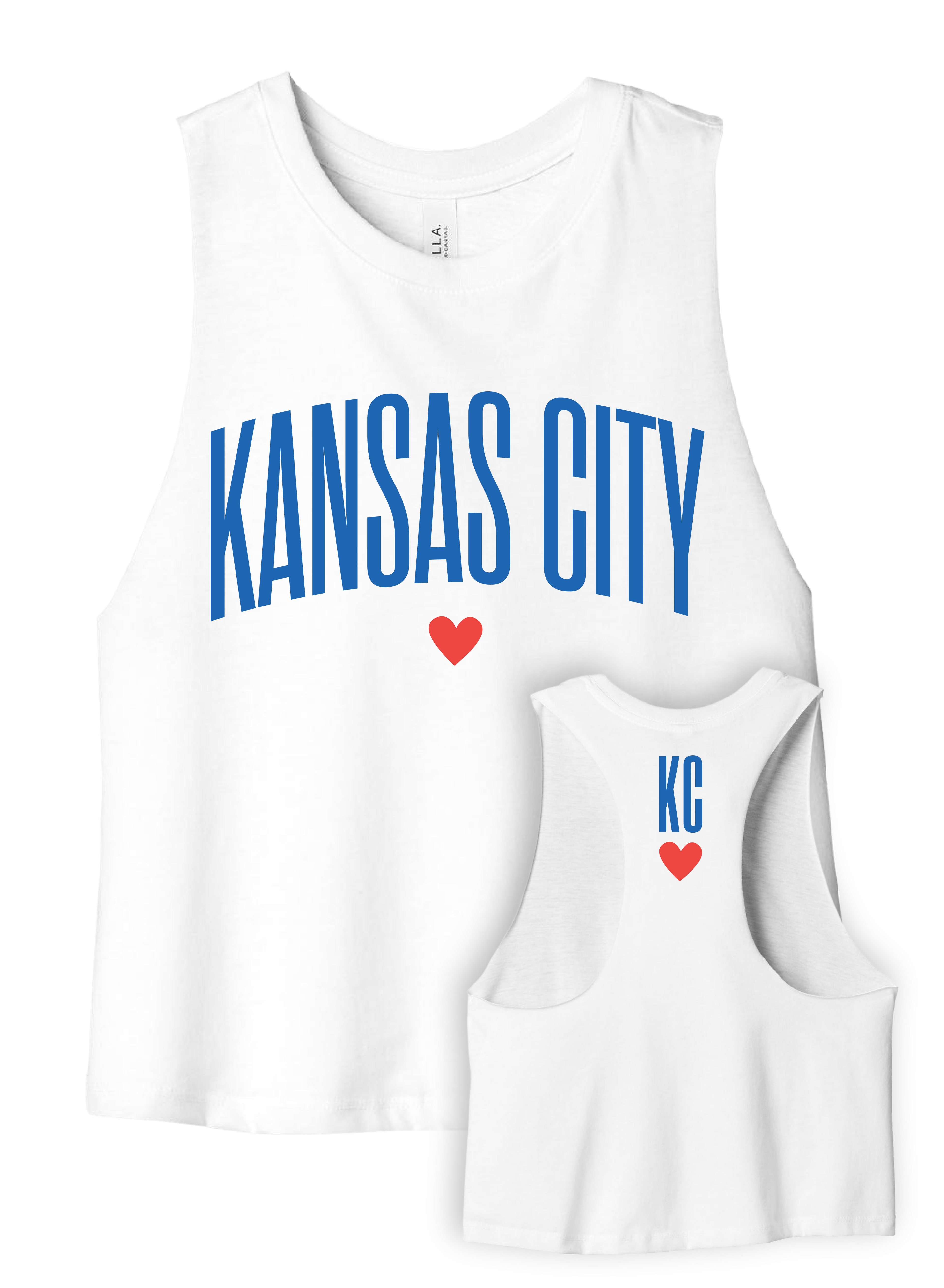 PRE-ORDER: Kansas City Heart Slightly Cropped Tank