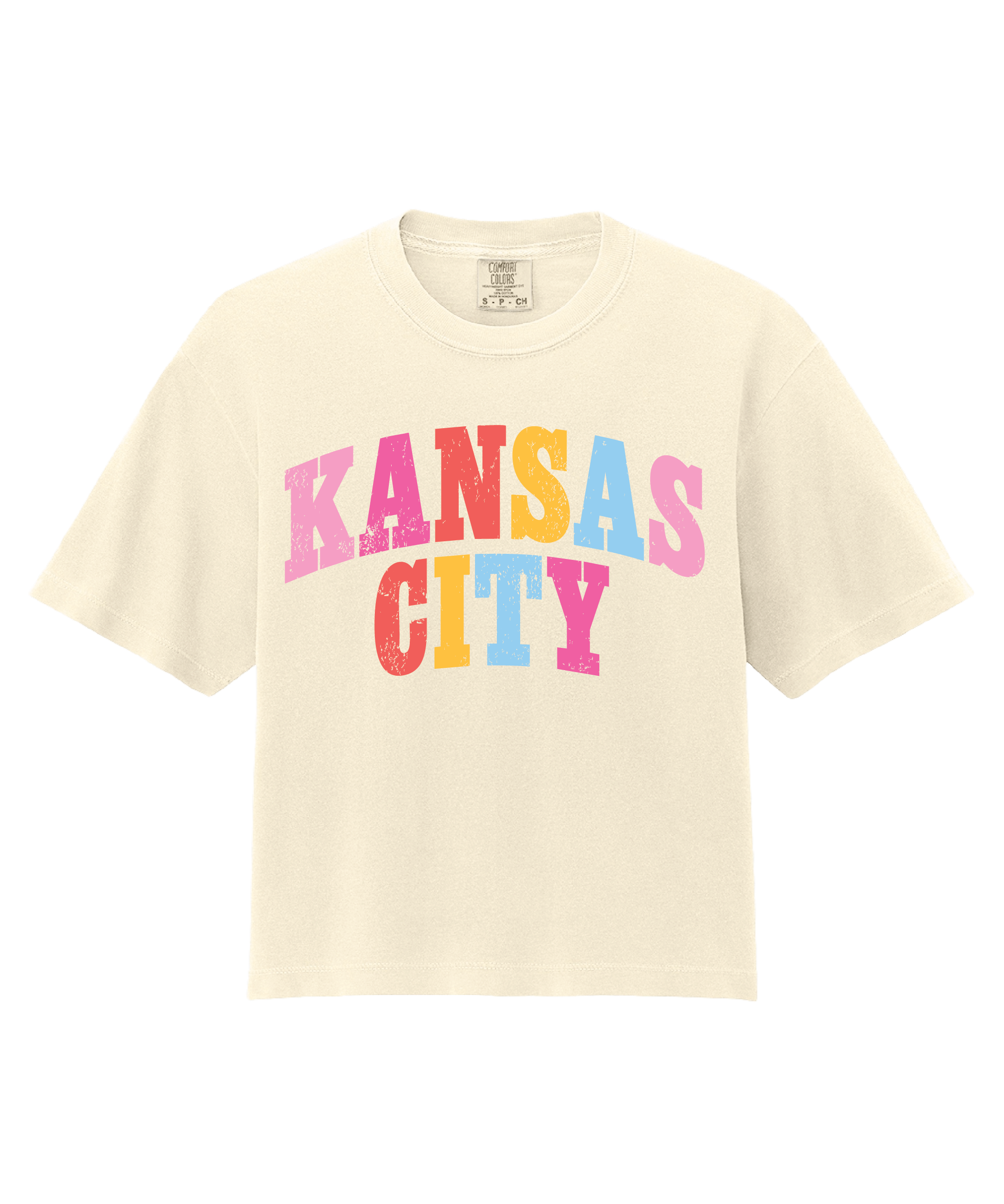 Multi-Color KC Slightly Cropped Tee
