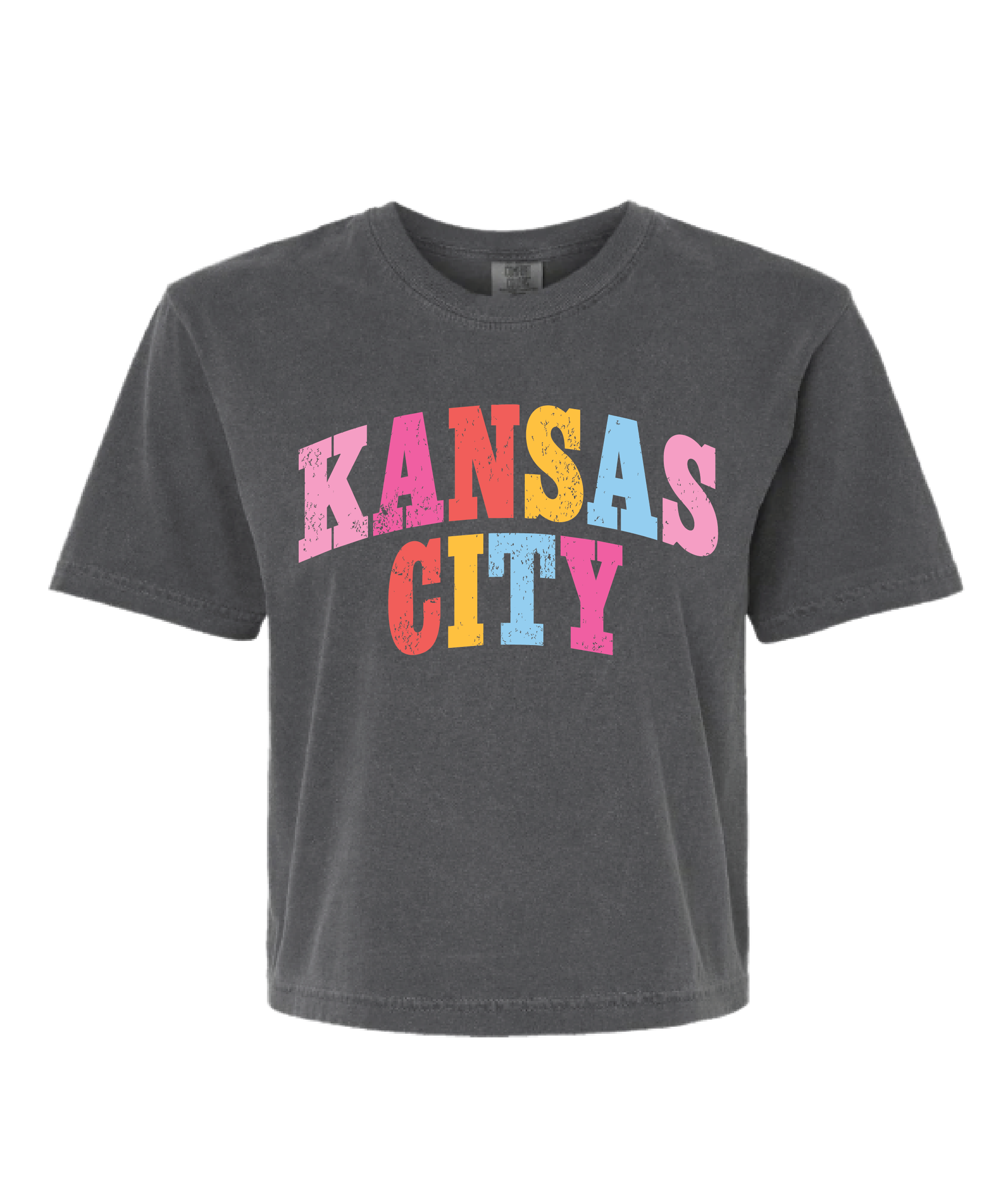 Multi-Color KC Slightly Cropped Tee