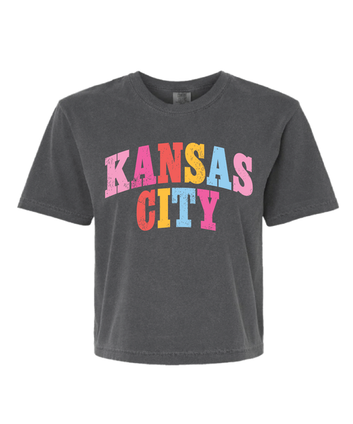 Multi-Color KC Slightly Cropped Tee