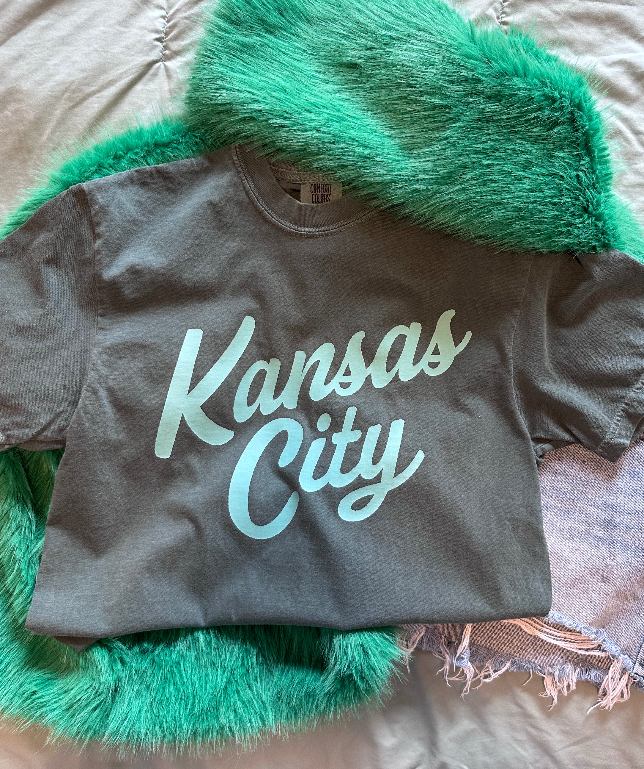 Special Edition KC Script Tee in Green