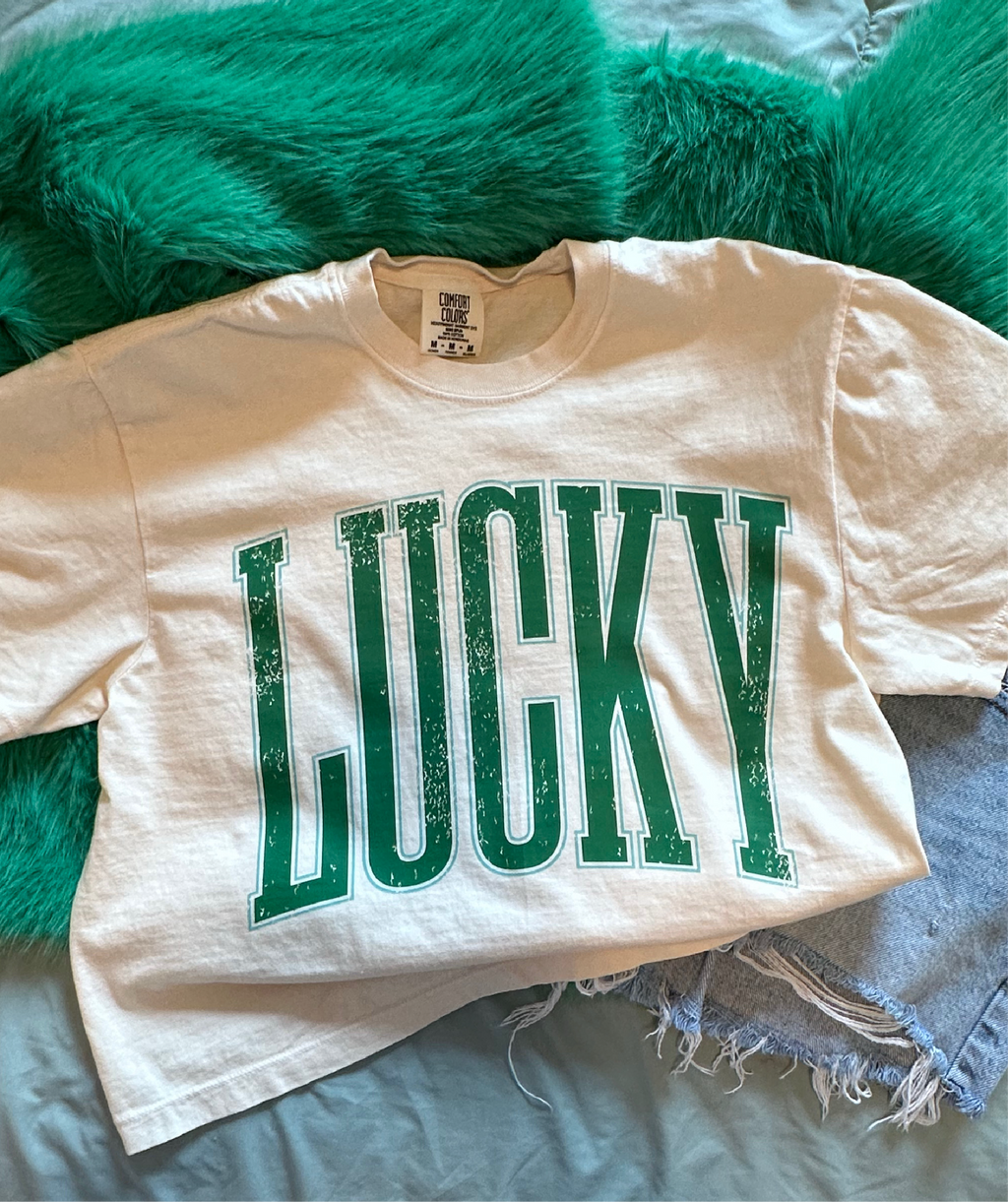 Lucky Slightly Cropped Tee