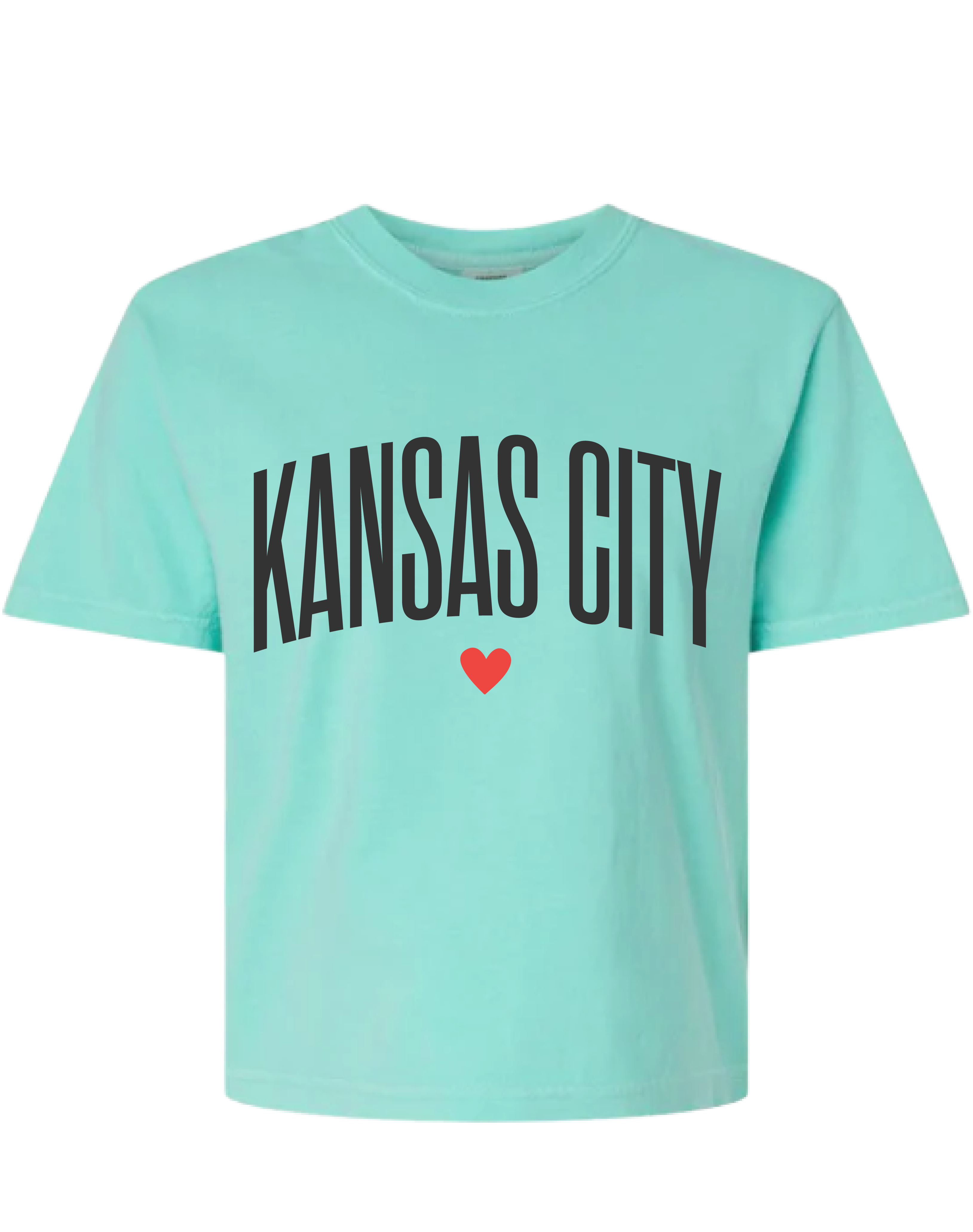 Kansas City Heart Slightly Cropped Tee